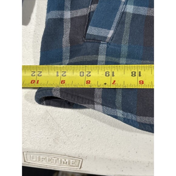 Voyager Shirt Mens Large Flannel Plaid Chore Barn Waffle Knit Thermal Shacket - Picture 13 of 16